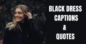 black dress captions for instagram