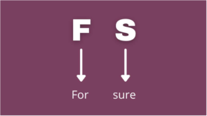 what does fs mean in text