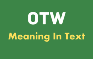 What Does OTW Mean in Text