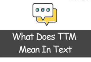 What does TTM mean