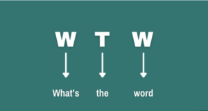 WTW Meaning in Text